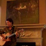 Wil Roberts at house concert in Massachusetts